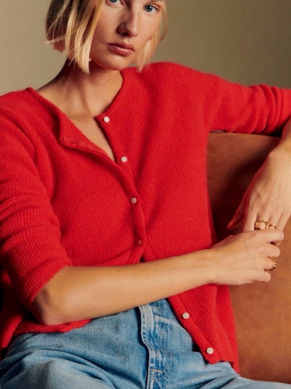 Sézane Gaspard Crop Cardigan